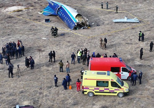 Təyyarə qəzasında həlak olmuş şəxslərin identifikasiyası üzrə işlər aparılır