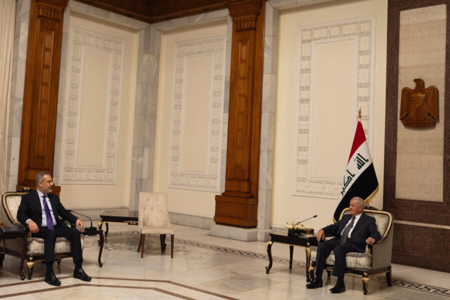 Hakan Fidan Bağdadda: İraq prezidenti ilə görüşdü - FOTO