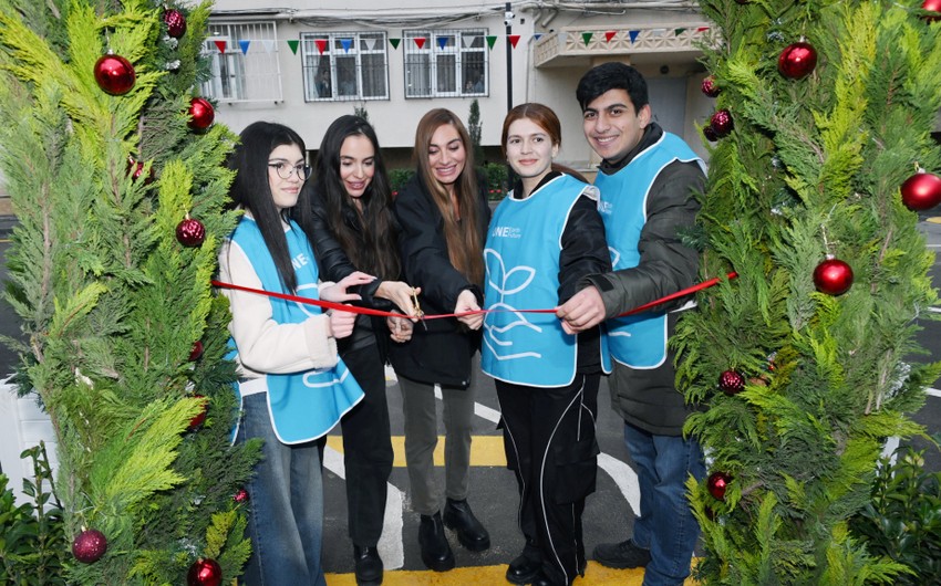 Bakıda növbəti yenilənmiş həyətlər istifadəyə verilib - FOTOLAR