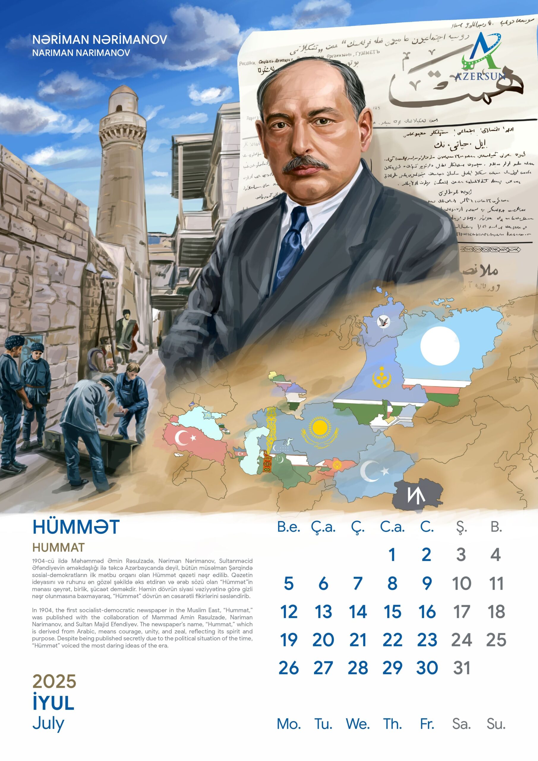 “Azərsun Holdinq” milli mətbuatın 150 illiyi münasibəti ilə təqvim dəsti nəşr etdirdi - FOTOLAR