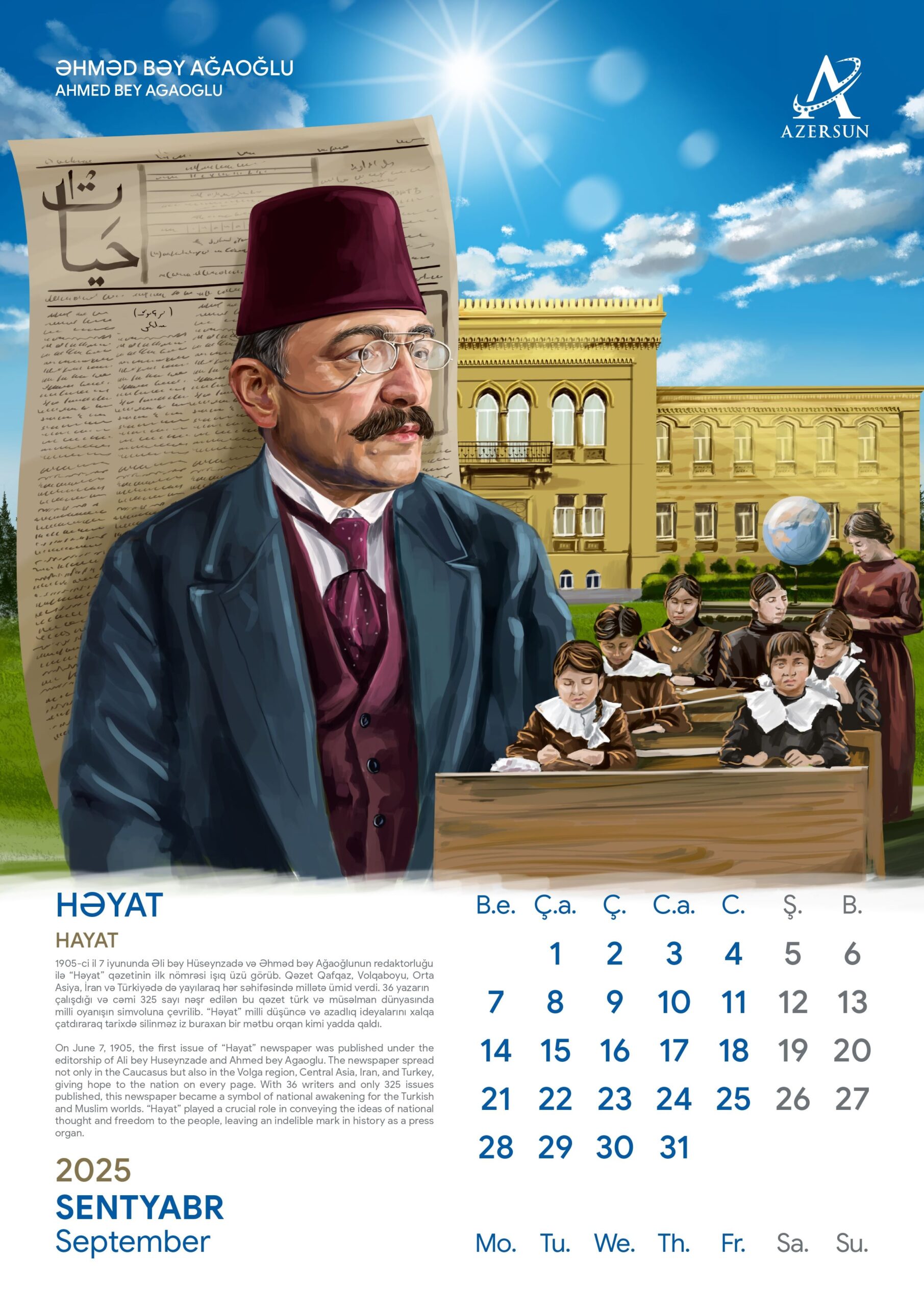 “Azərsun Holdinq” milli mətbuatın 150 illiyi münasibəti ilə təqvim dəsti nəşr etdirdi - FOTOLAR