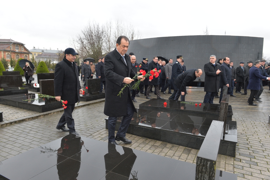 Lənkəranda 20 Yanvar faciəsinin 35-ci ildönümü qeyd olundu - FOTOLAR