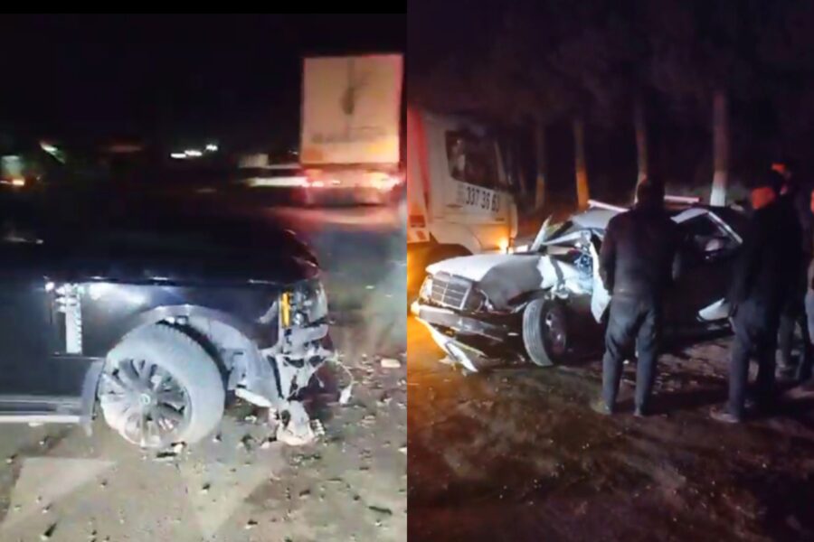 İmişlidə "Rənc-Rover"lə "Mersedes" toqquşdu: yaralı Bakıya gətirildi 1 İmişlidə "Rənc-Rover"lə "Mersedes" toqquşdu: yaralı Bakıya gətirildi