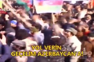 Minlərlə türk meydanlarda: "Yol verin Azərbaycana keçək" - VİDEO