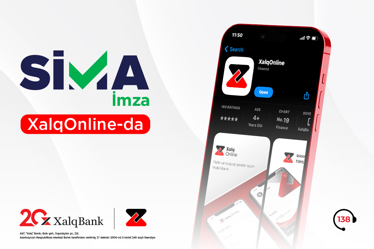 “SİMA İmza” Xalq Bankın “XalqOnline” sistemində