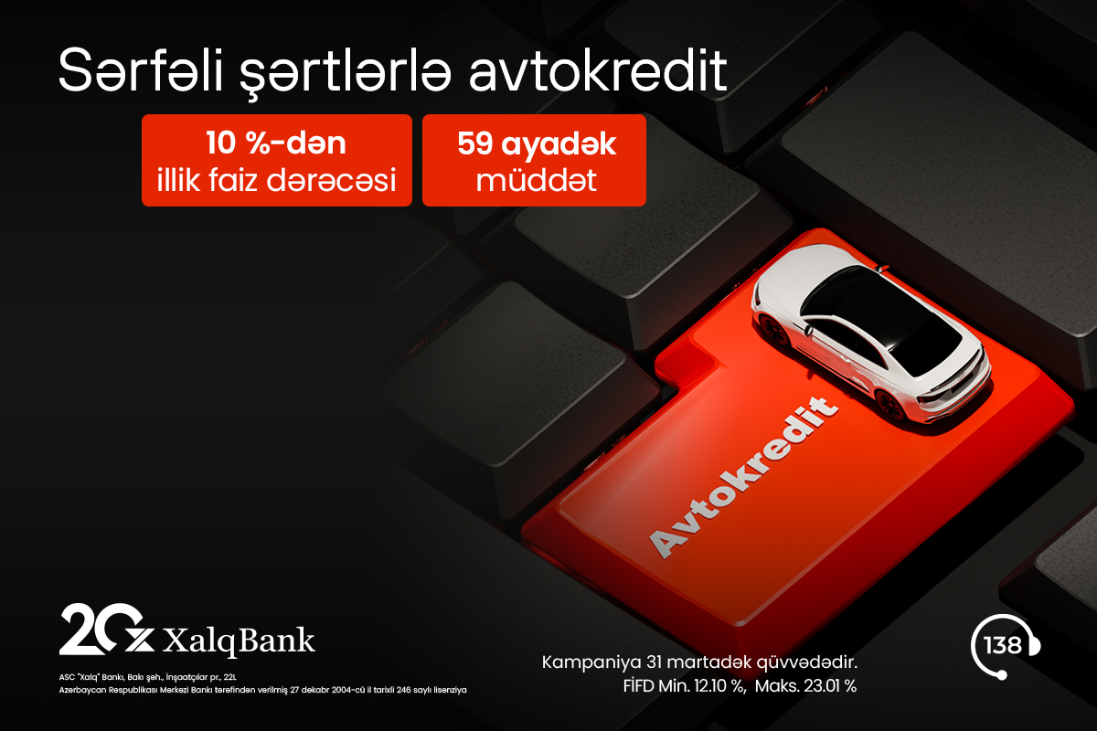 Xalq Bank avtokredit üzrə kampaniyanı davam etdirir