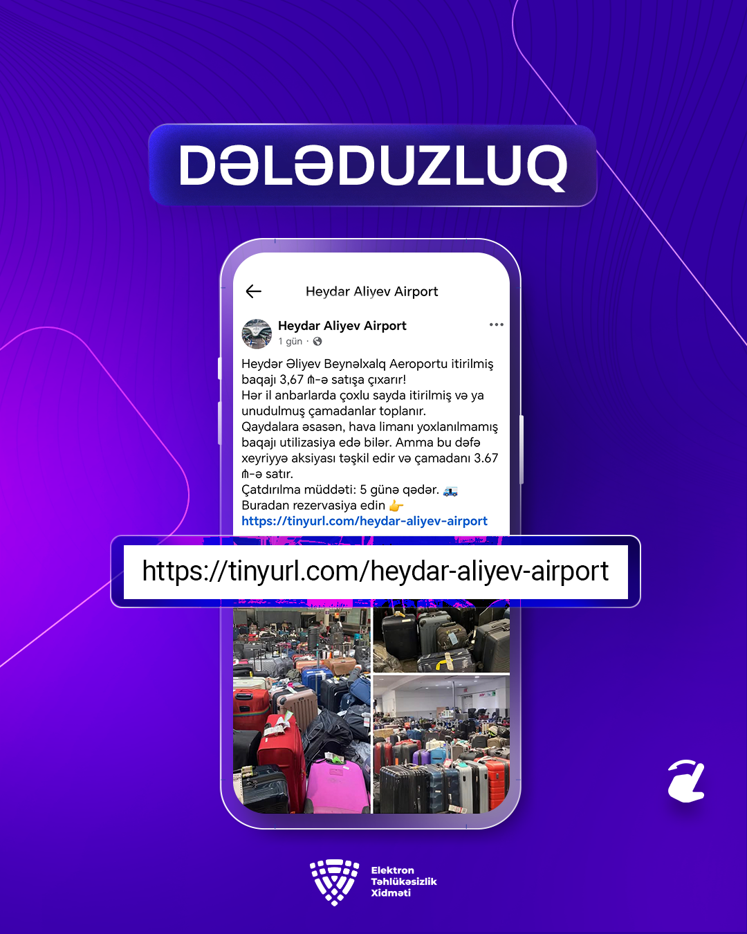 ETX-dən xəbərdarlıq: saxta kampaniyalar... - FOTOLAR