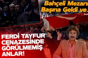 Ferdi Tayfurun dəfnindən görülməyən kadrlar... - VİDEO