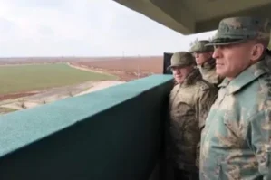 Hikmət Mirzəyev Türkiyə-Suriya sərhədində - VİDEO