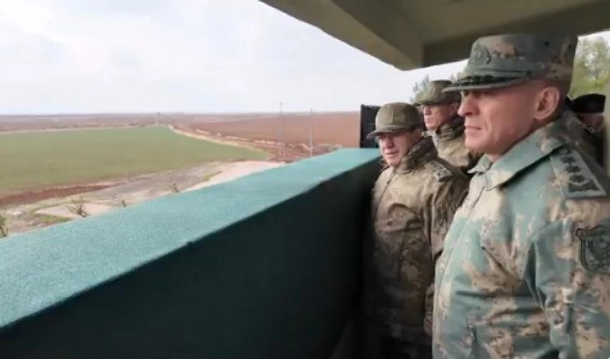 Hikmət Mirzəyev Türkiyə-Suriya sərhədində - VİDEO