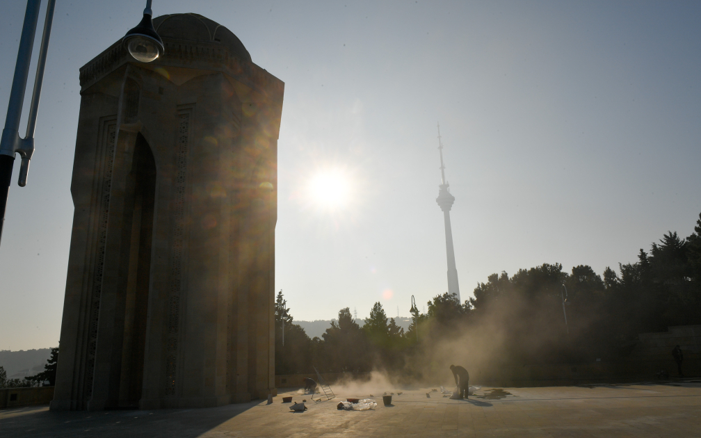 Bakıda 20 Yanvar hazırlıqları başladı - FOTOLAR