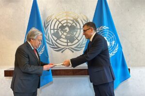 Tofiq Musayev Quterreşə etimadnaməsini təqdim etdi