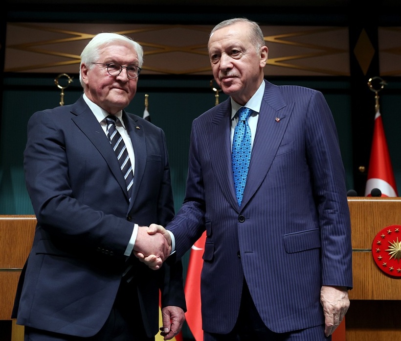 AA 20250205 36967171 36967170 CUMHURBASKANI ERDOGAN ILE ALMANYA CUMHURBASKANI STEINMEIER ORTAK BASIN TOPLANTISI DUZENLEDI 1