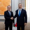 AA 20250215 37065279 37065278 DISISLERI BAKANI FIDAN AZERBAYCAN DISISLERI BAKANI BAYRAMOV ILE GORUSTU 1