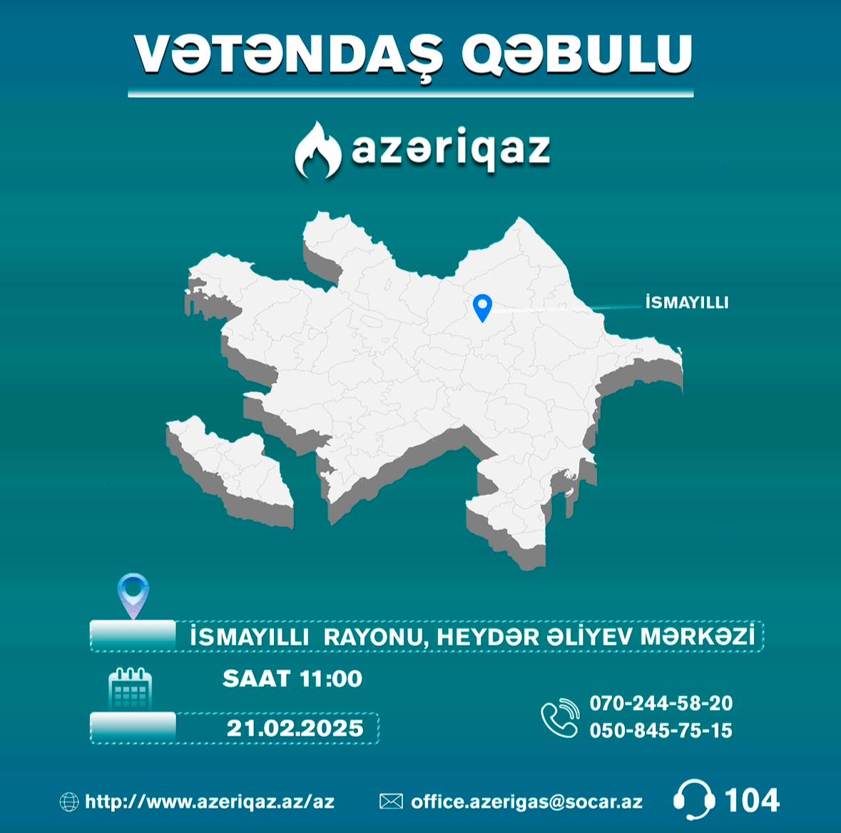 "Azəriqaz" rəhbərliyinin növbəti vətəndaş qəbulu keçiriləcək - FOTO