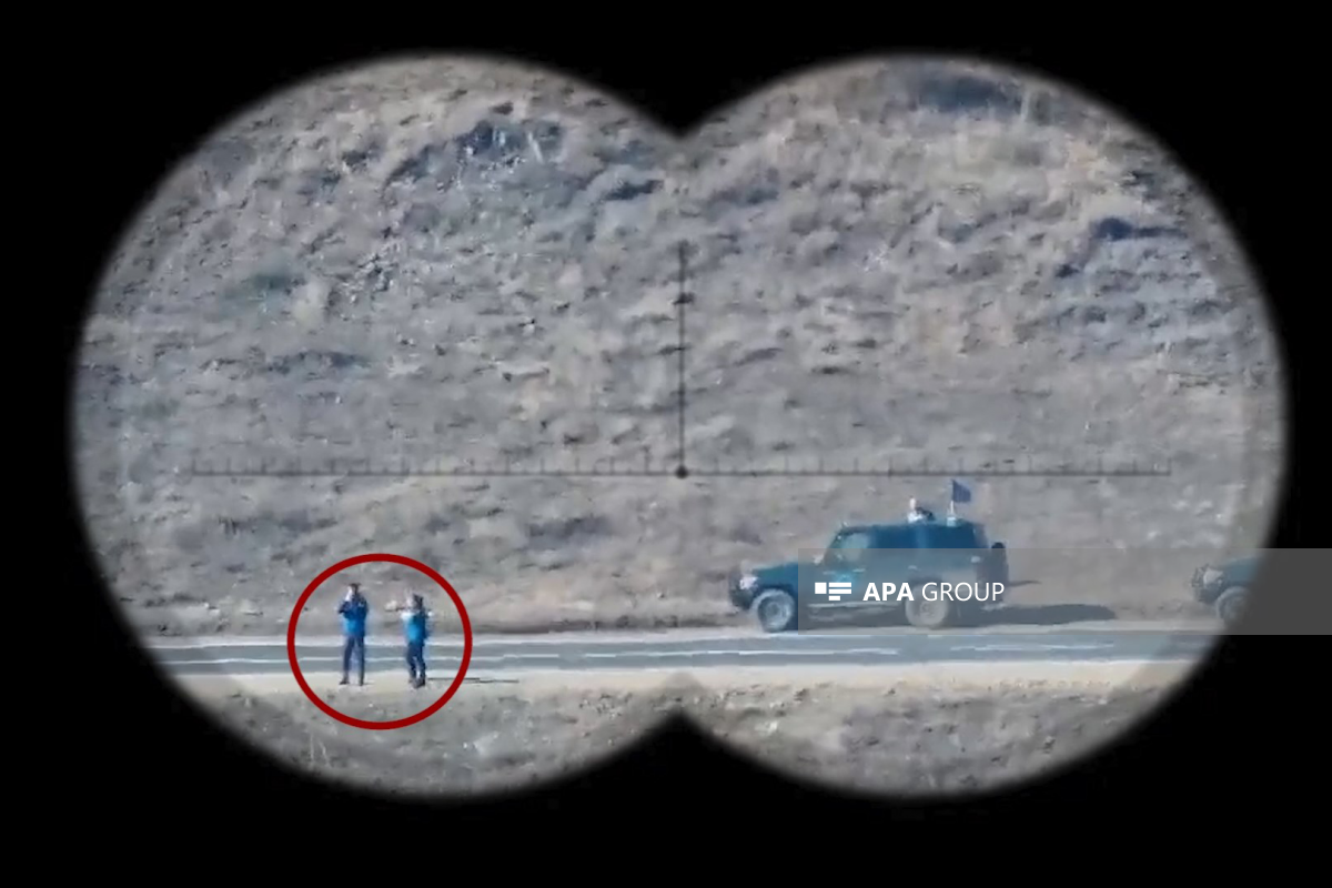 Aİ müşahidəçiləri Qazaxla həmsərhəd ərazidə - VİDEO