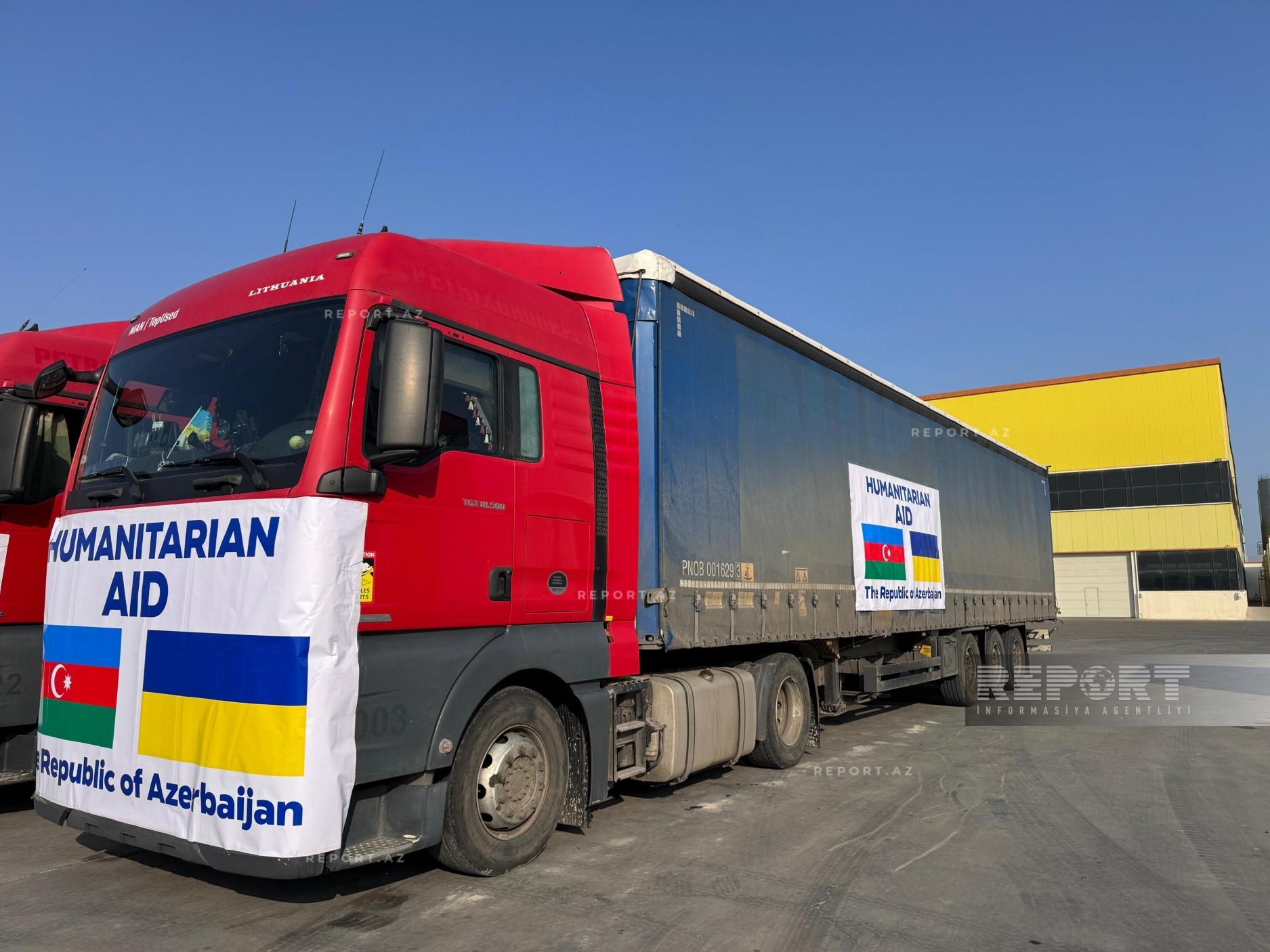 Ukraynaya növbəti humanitar yardım... - FOTOLAR