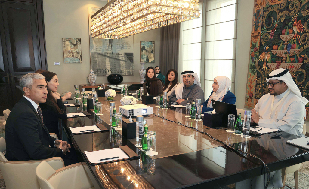 Leyla Əliyeva bəhreynli nazirlə görüşdü - FOTOLAR