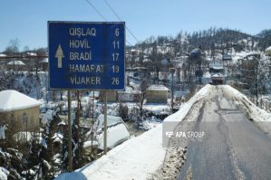 Lerikdə qar uçqunu oldu - FOTOLAR