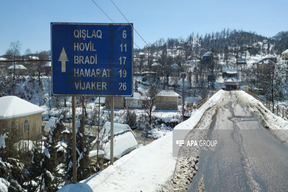 Lerikdə qar uçqunu oldu - FOTOLAR