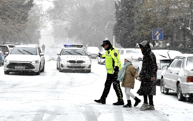 Polis gücləndirilmiş iş rejimində... - FOTOLAR