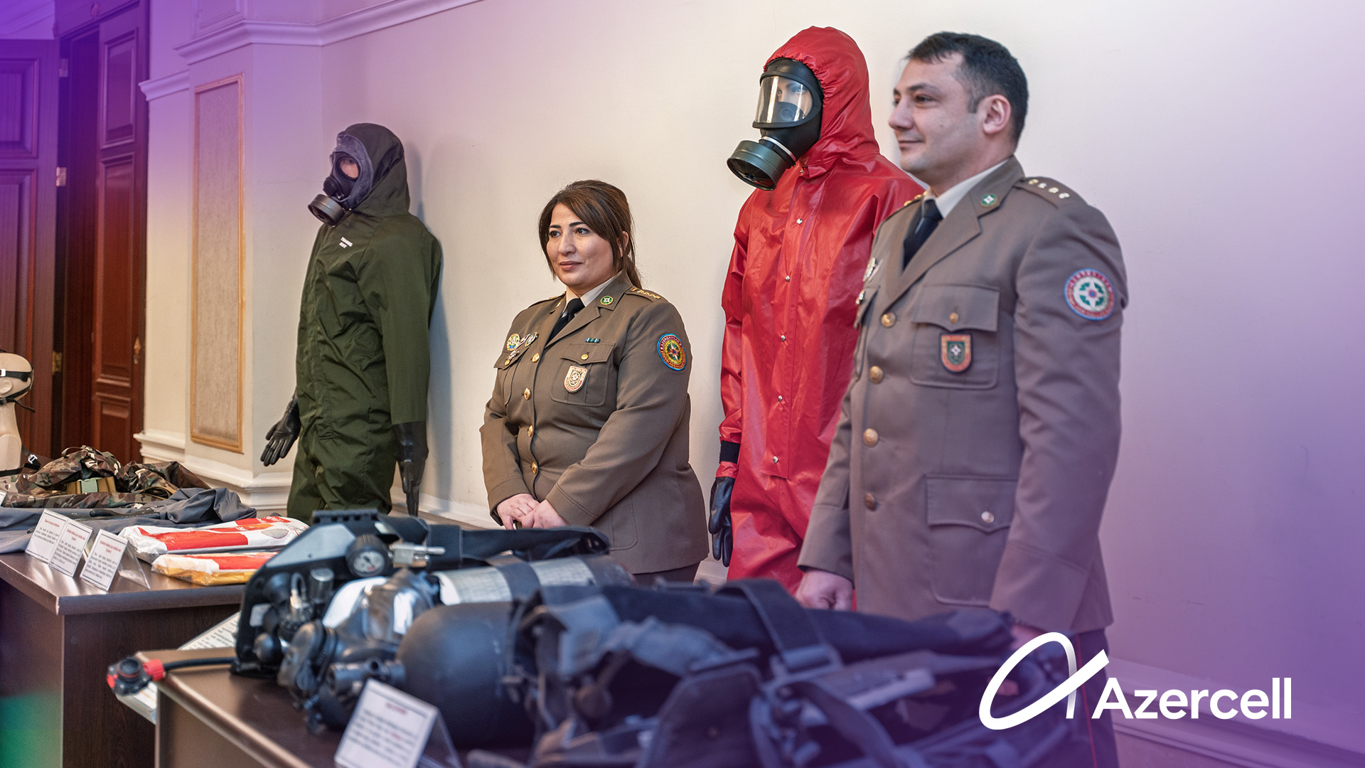 Azercell mülki müdafiə sahəsində təşəbbüslərini genişləndirir - FOTOLAR