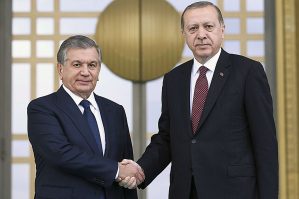 Ərdoğan Mirziyoyevlə danışdı