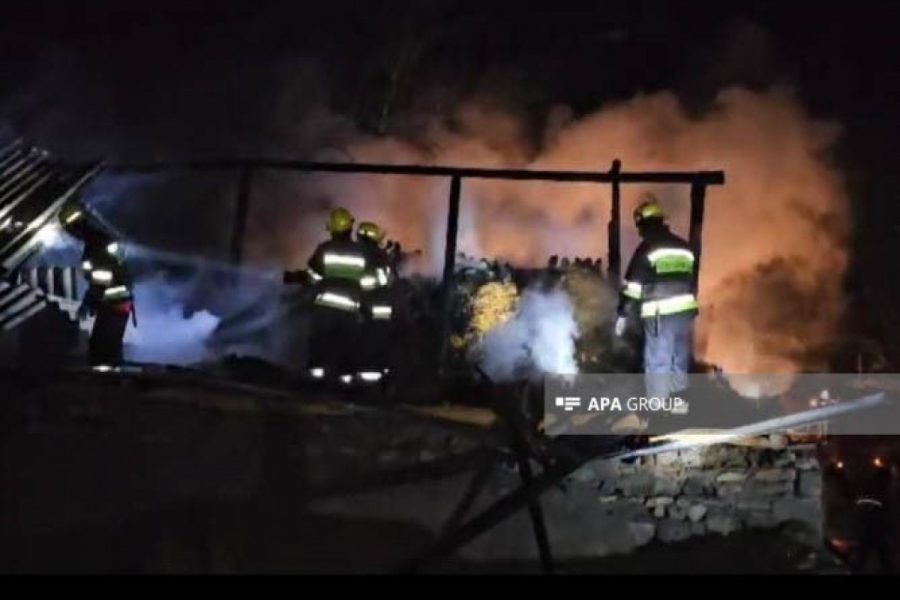 Şahbuzda güclü yanğın - FOTO