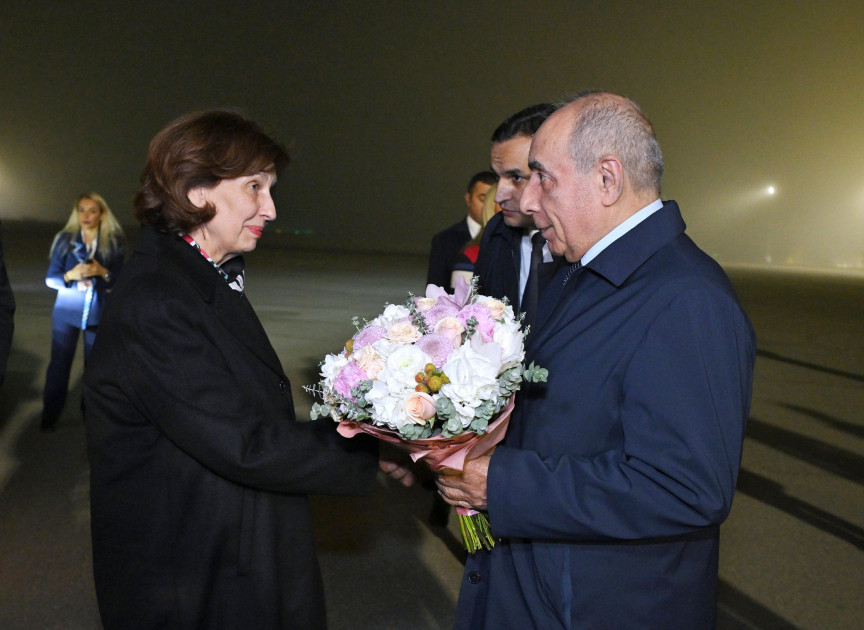 Şimali Makedoniya prezidenti Bakıya gəldi - FOTO