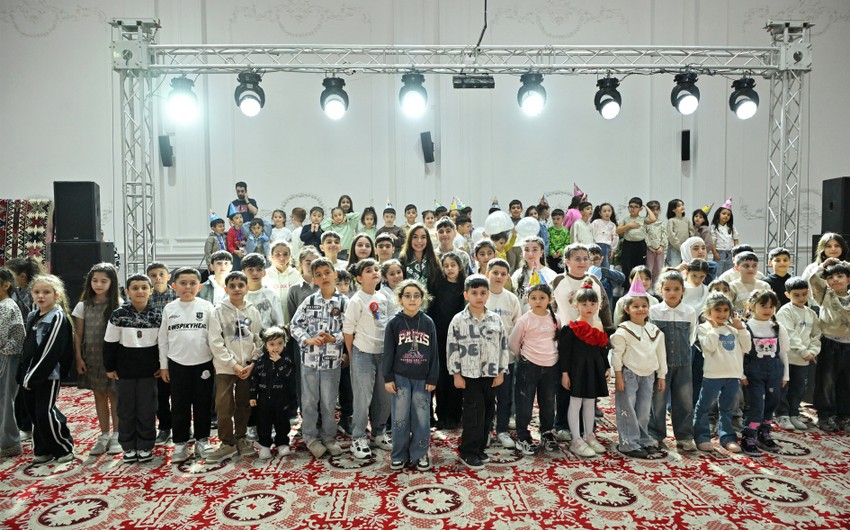 Leyla Əliyeva Qubada şəhid övladları ilə birgə - FOTO / VİDEO