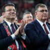 AA 20250308 37281116 37281111 ISTANBUL BUYUKSEHIR BELEDIYE BASKANI IMAMOGLU IZMIRDE PARTILILERE SESLENDI