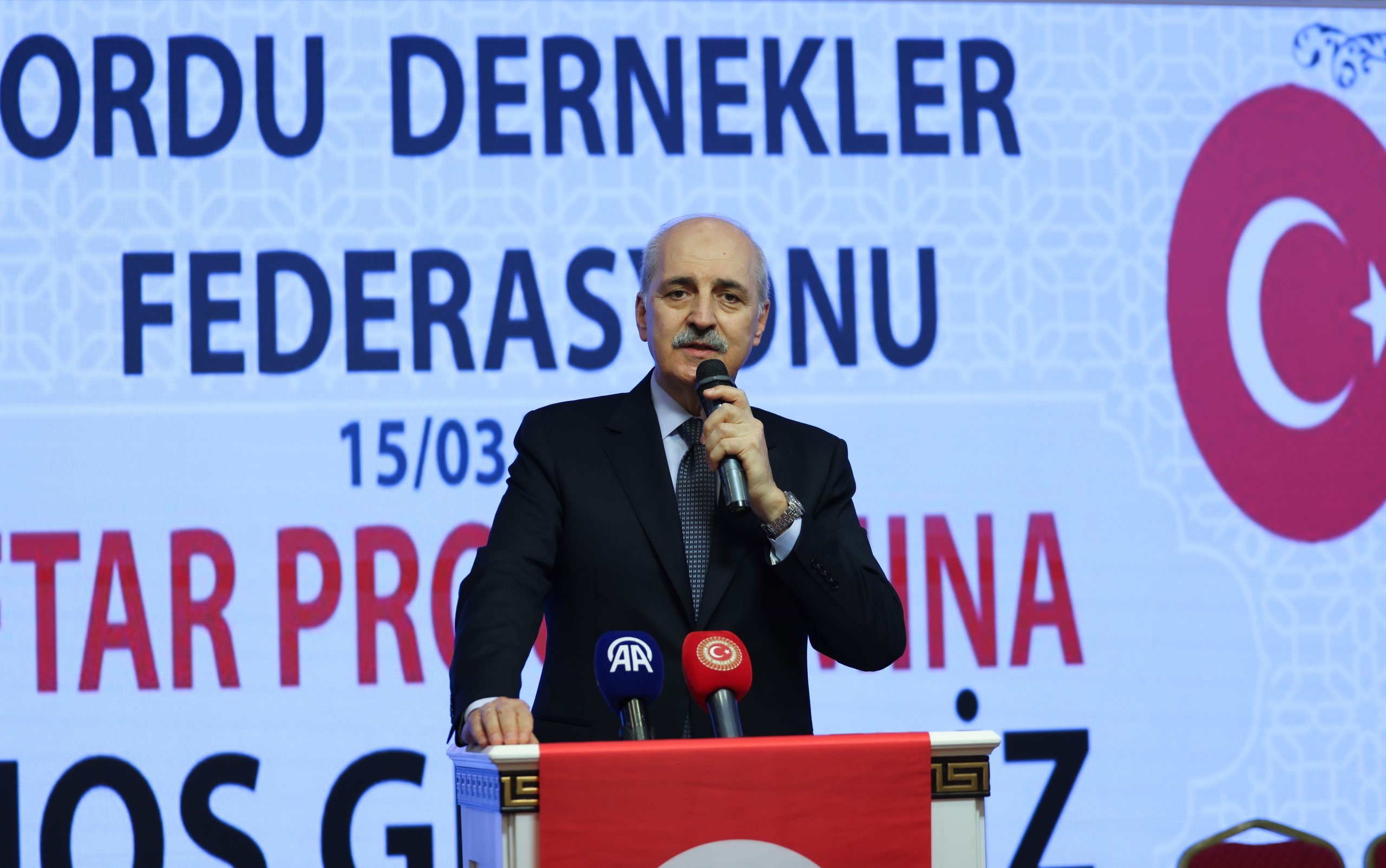 Kurtulmuş: “Türkiyə ən qısa zamanda terrordan xilas olacaq” 1 AA 20250315 37351436 37351433 TBMM BASKANI KURTULMUS ORDU DERNEKLER FEDERASYONU IFTAR PROGRAMINA KATILDI scaled