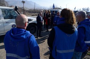 Veldkamp da Azərbaycan sərhədinə gəldi - FOTO