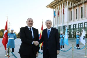 Əliyevlə Ərdoğan İğdır-Naxçıvan qaz kəmərinin açılış mərasimində - FOTOLAR / VİDEO