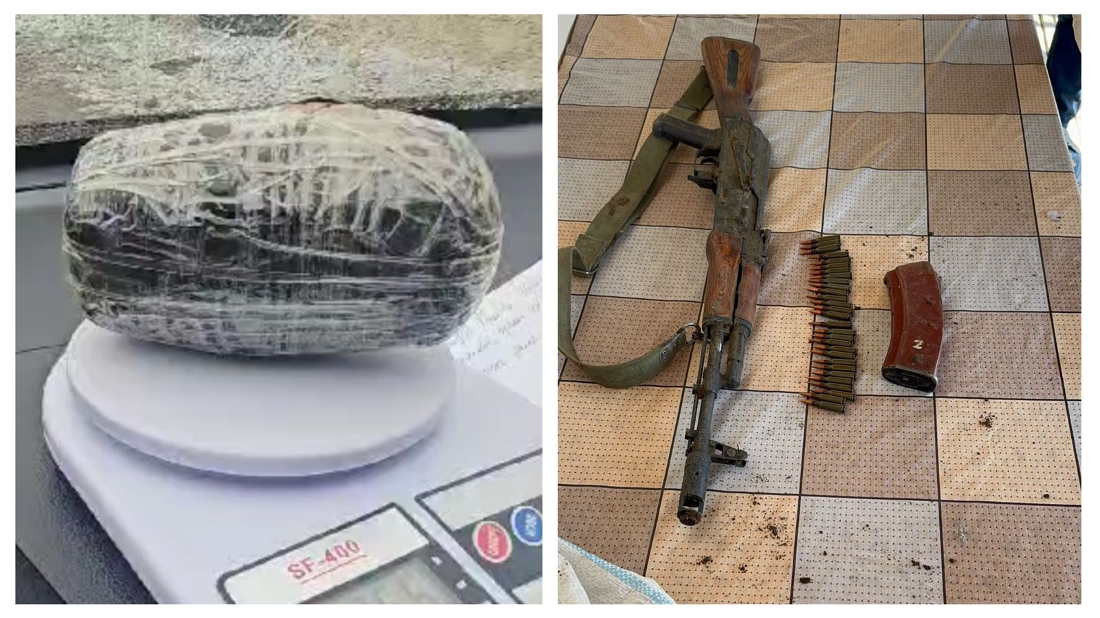 Saatlıda əməliyyat: birindən narkotik, digərindən silah aşkarlandı