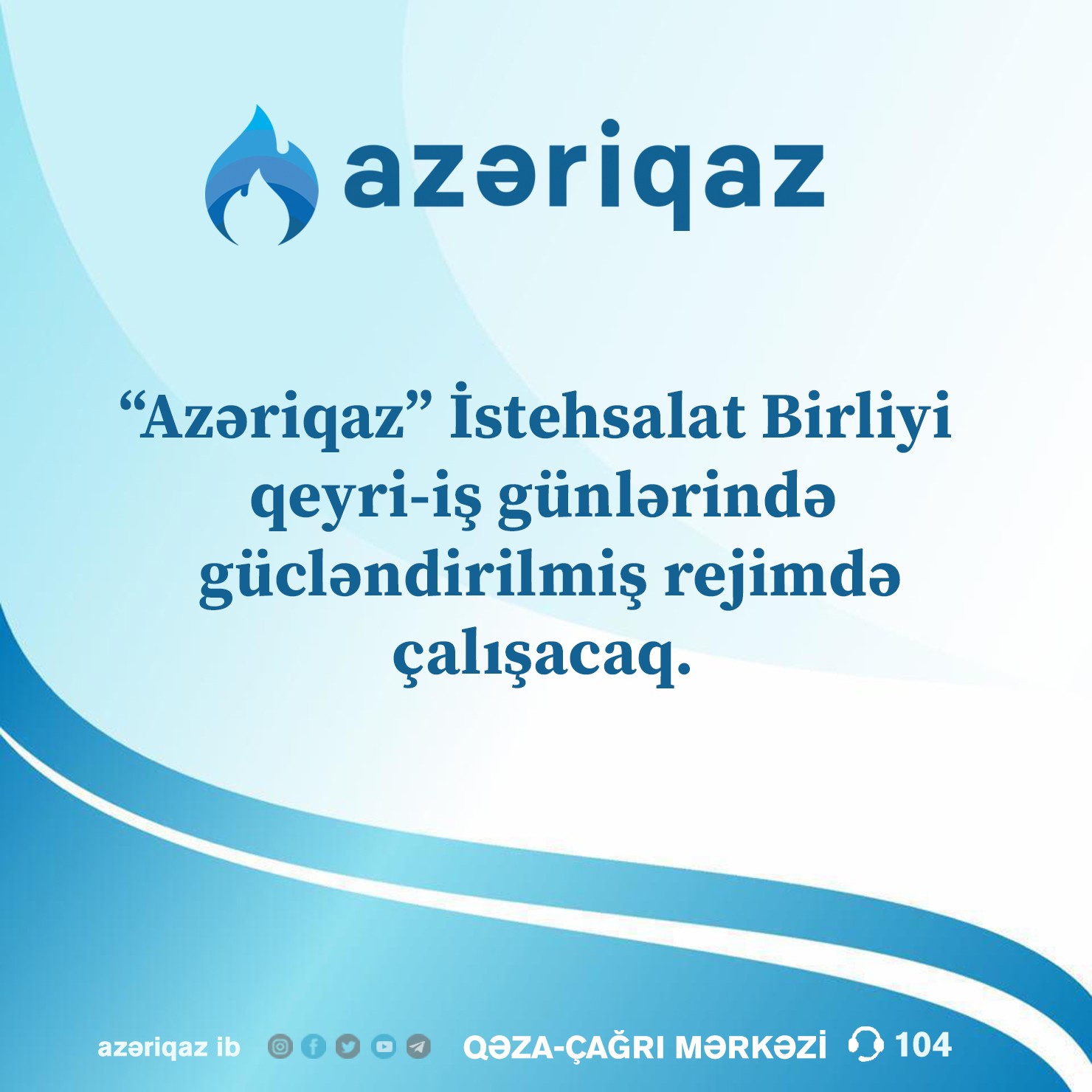 “Azəriqaz” gücləndirilmiş iş rejimində abonentlərə xidmət göstərəcək 1 WhatsApp Image 2025 03 19 at 13.15.35