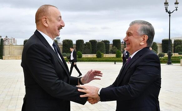 İlham Əliyev Mirziyayevlə danışdı 1 eliyev mirziyayev baki