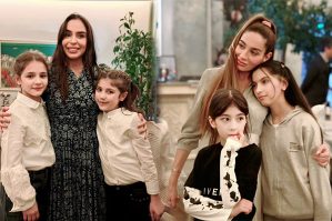 Leyla və Arzu Əliyevalar iftar məclisində - FOTOLAR