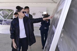 Mehriban Əliyeva Gəncə Memorial Kompleksinin layihəsi ilə tanış oldu - FOTOLAR