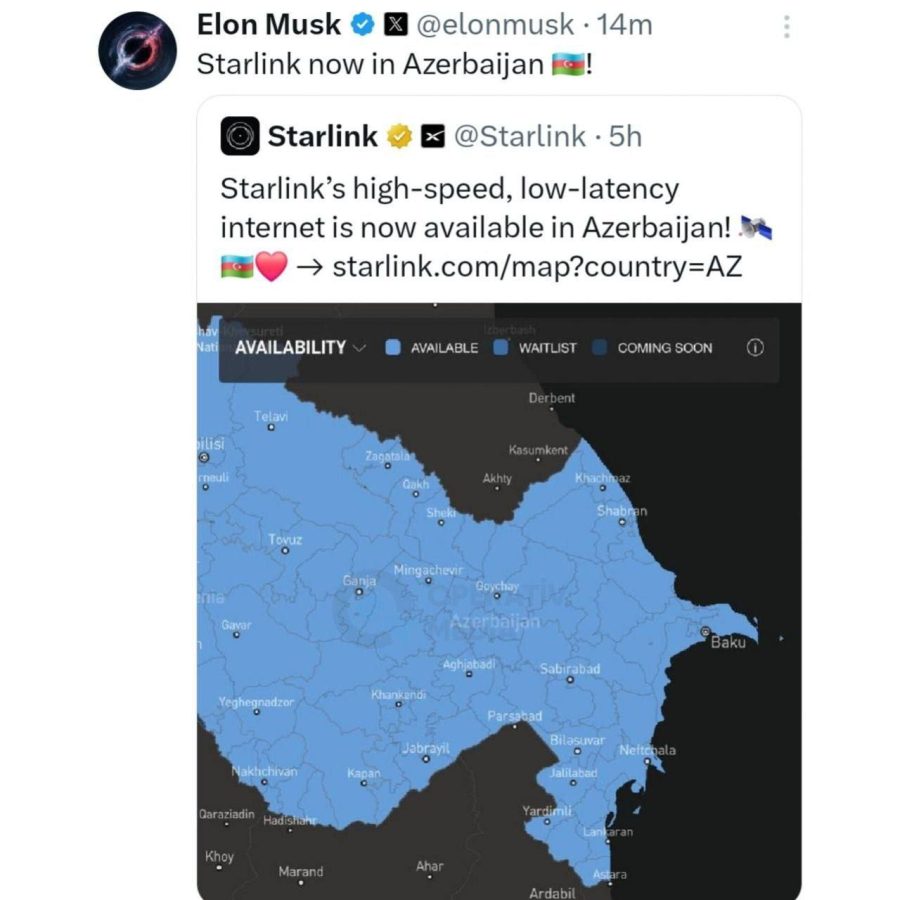 İlon Maskdan Azərbaycanla bağlı paylaşım - FOTO