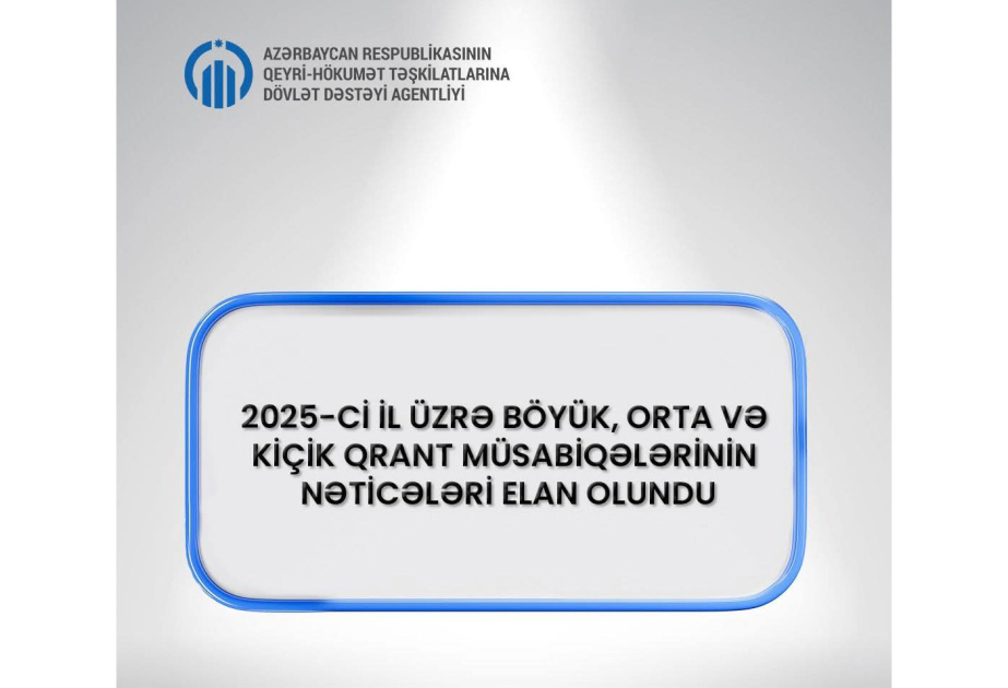QHT Agentliyi qrant müsabiqələrinin nəticələrini elan etdi