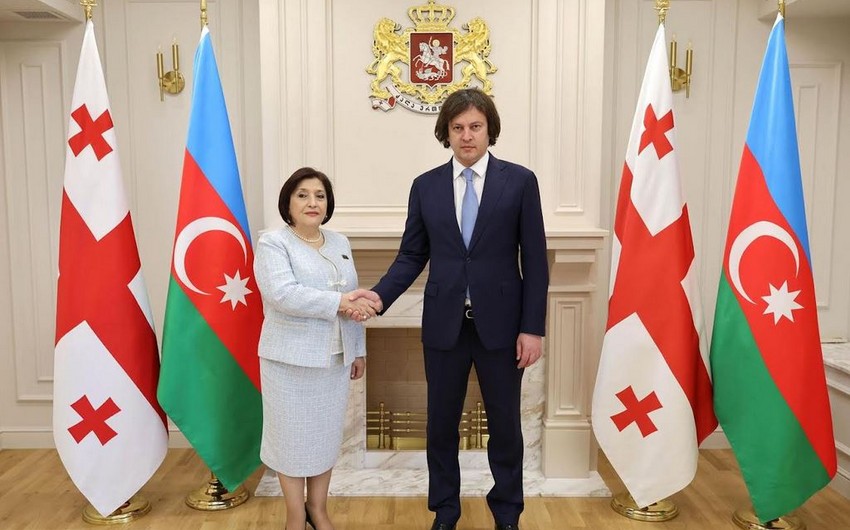 Qafarova və Kobaxidze strateji tərəfdaşlığı müzakirə etdi 1 sahibe