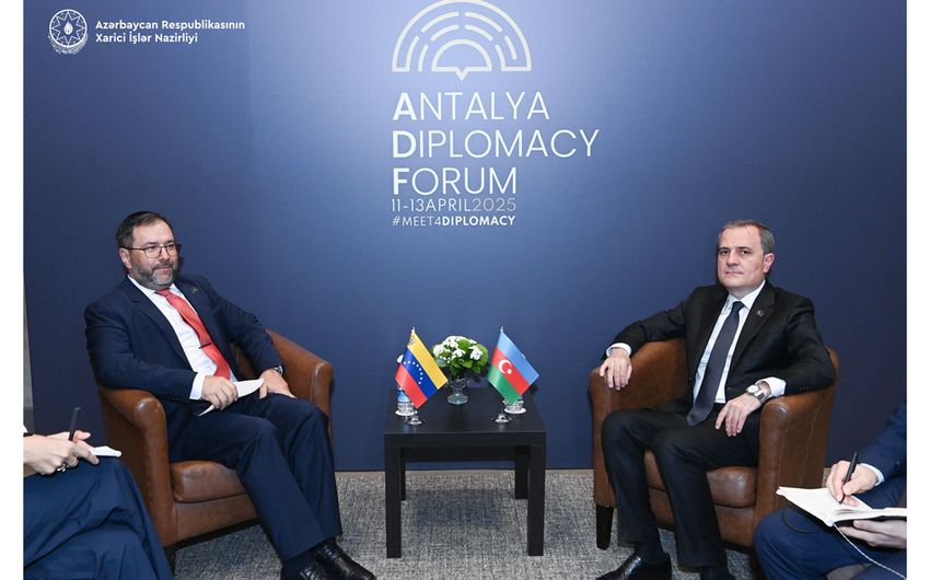 Ceyhun Bayramov Antalyada həmkarları ilə görüşdü - FOTO