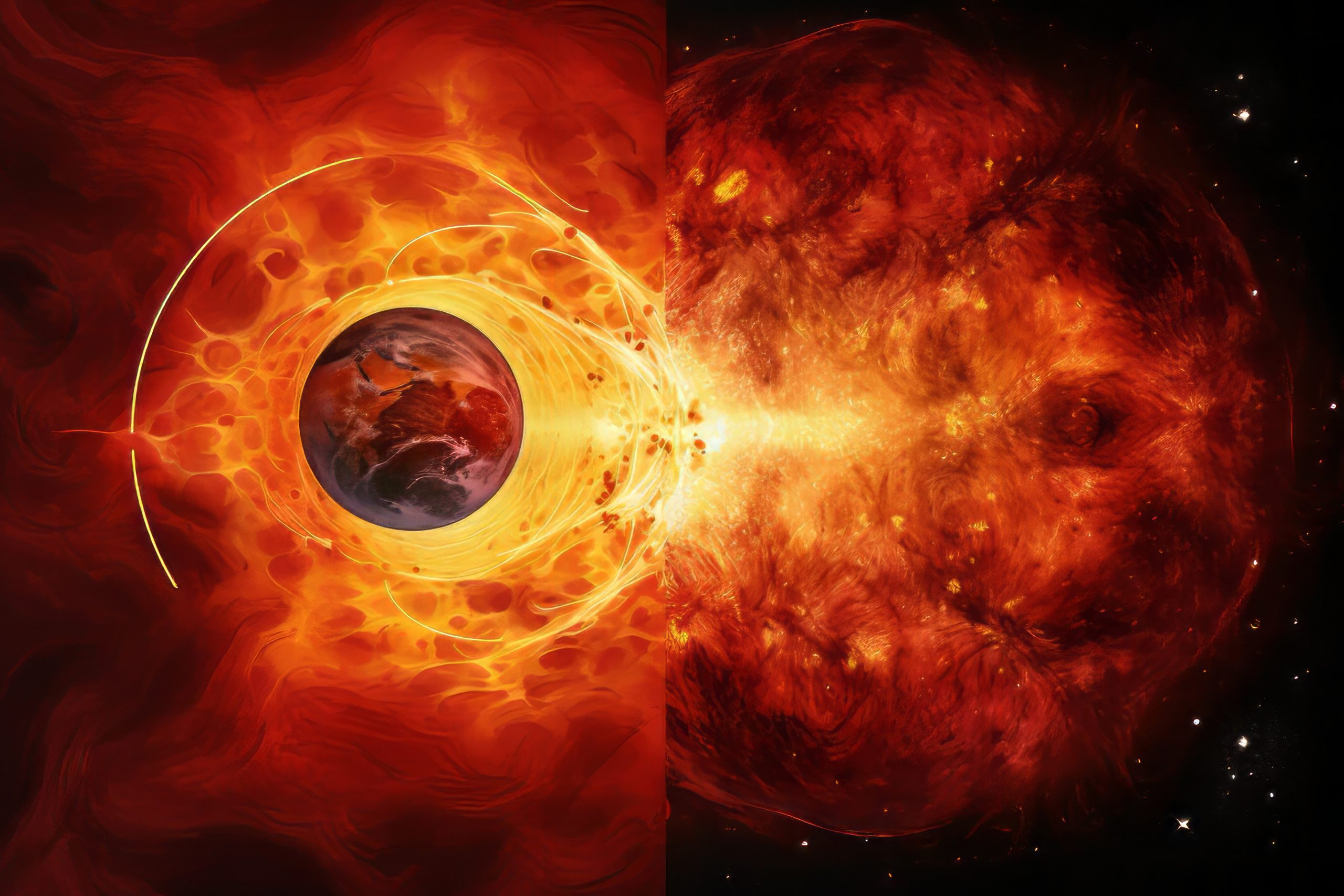 Yer kürəsində maqnit qasırğası başlayıb 1 3d view sun space 1 scaled