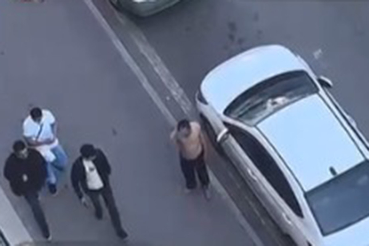 Bakıda yarıçılpaq şəxs saxlanıldı