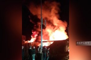 Göyçayda güclü yanğın: yardımçı tikili kül oldu