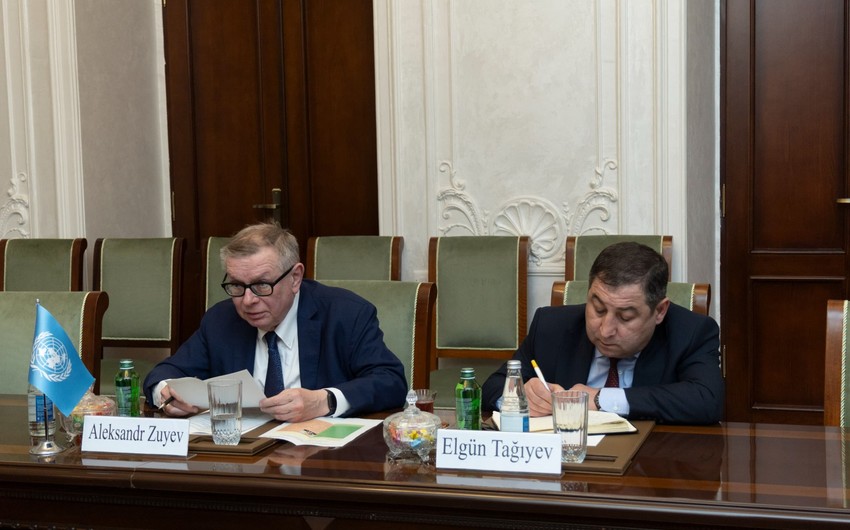 Kamran Əliyev BMT rəsmisi ilə müzakirə apardı