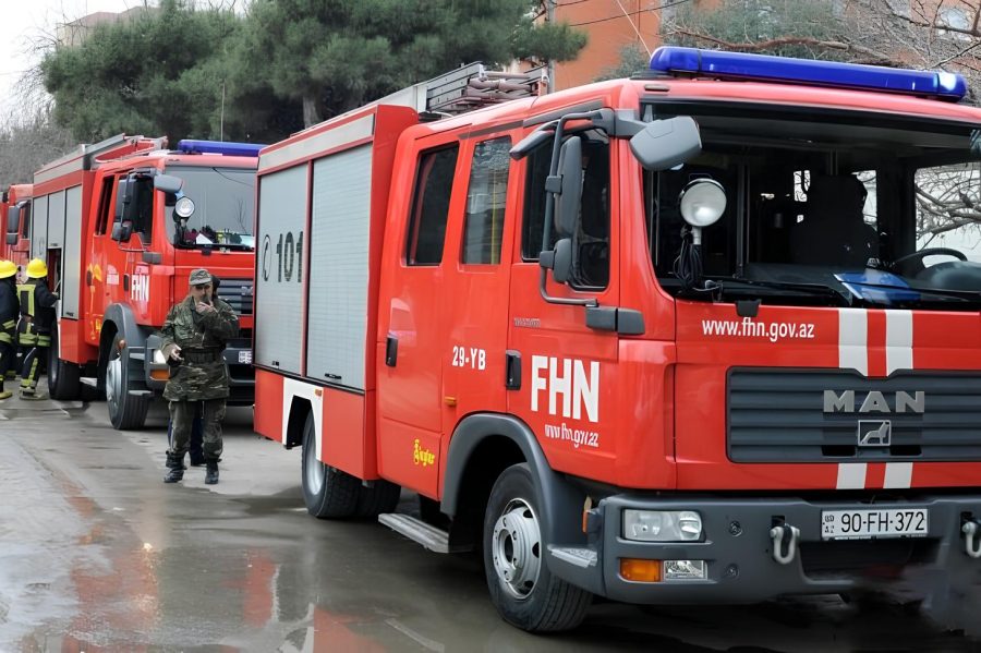 Xırdalanda yaşayış binasında yanğın