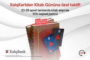 XalqKartda Kitab Gününə özəl 10% keşbek