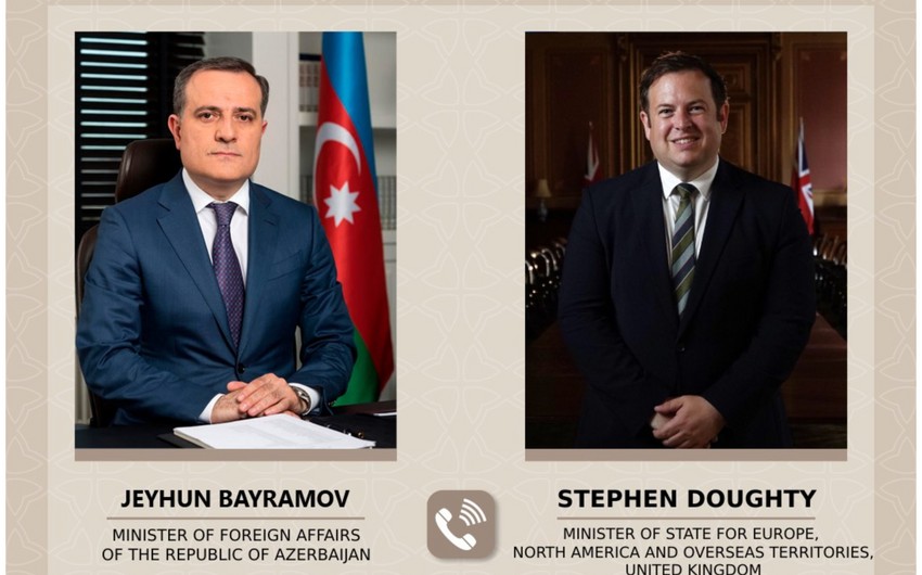 Ceyhun Bayramov Stiven Dauti ilə müzakirə apardı 1 ceyhun dauti